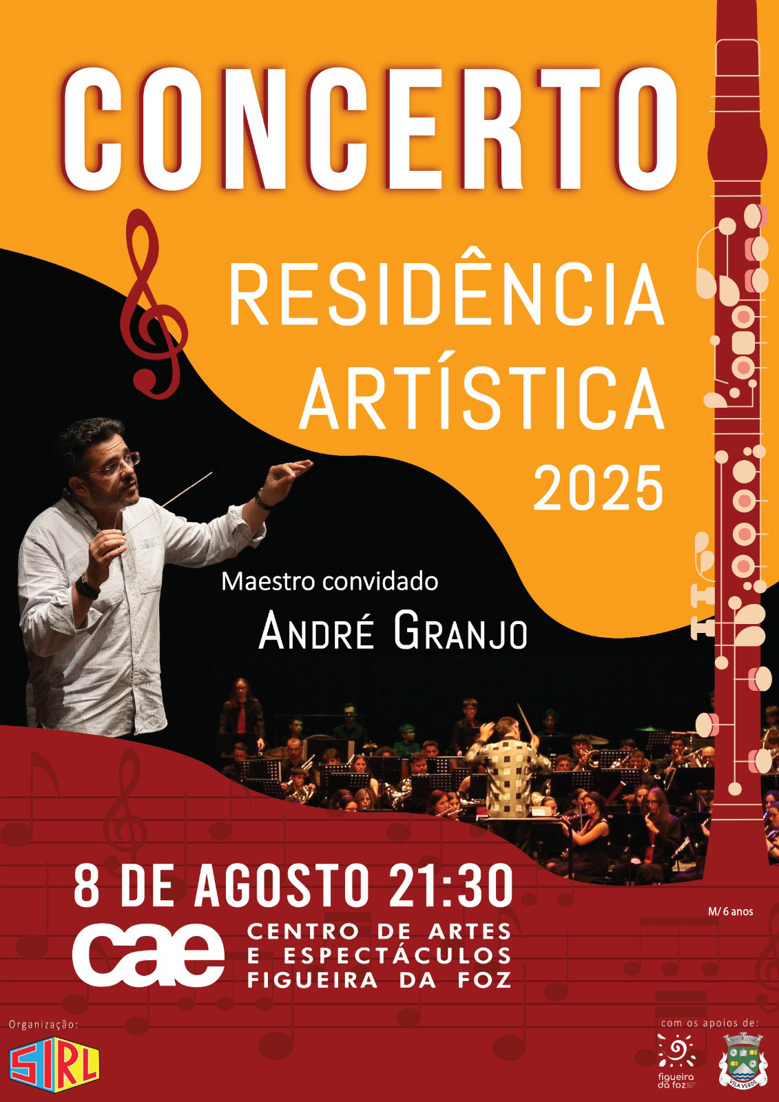 Cartaz concerto Residencia artistica 2025