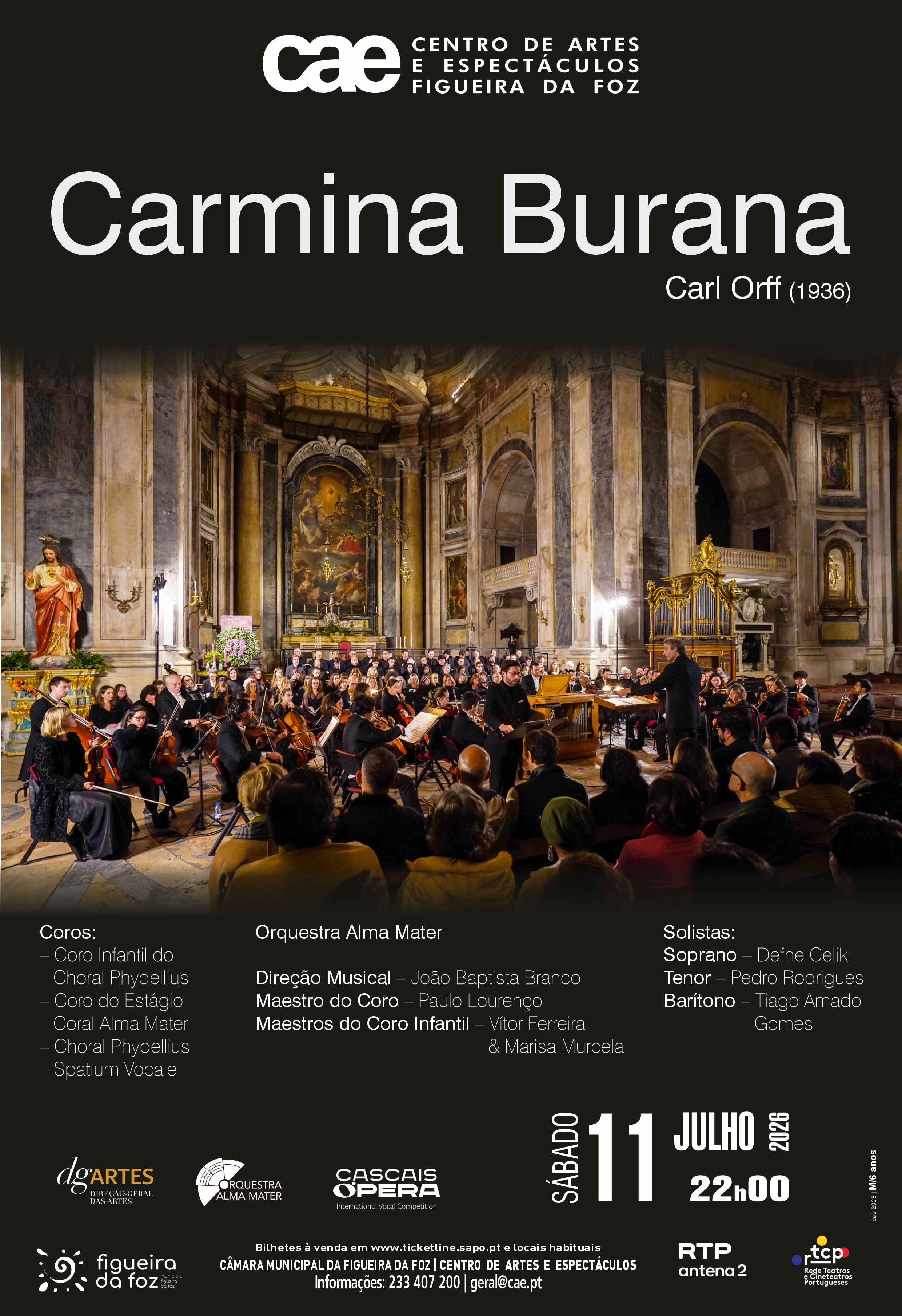 Cartaz Carmina Burana Alma Mater